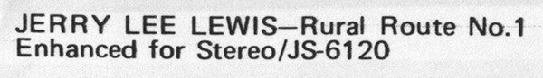Jerry Lee Lewis - Rural Route #1