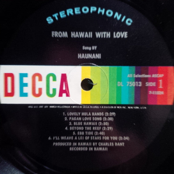 Haunani Kahalewai - From Hawaii With Love