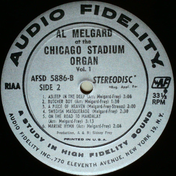 Al Melgard At The Chicago Stadium Organ - secondary