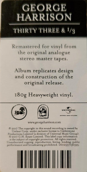 Thirty Three & 1/3 - secondary