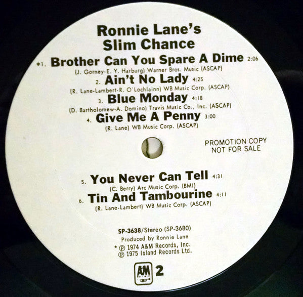 Ronnie Lane's Slim Chance - secondary