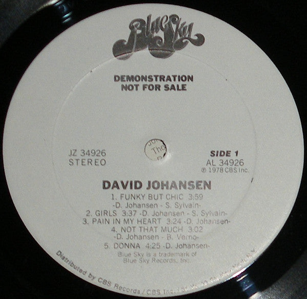 David Johansen - secondary