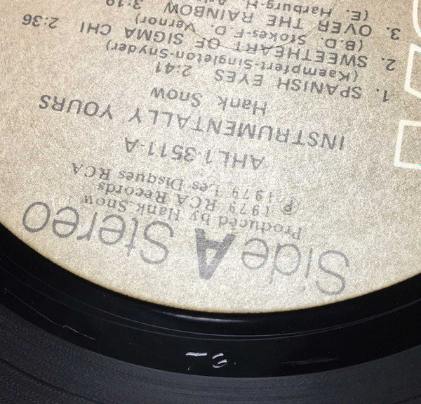 Hank Snow - Instrumentally Yours, Hank Snow