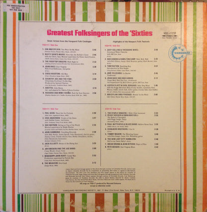 Greatest Folksingers Of The 'Sixties - secondary