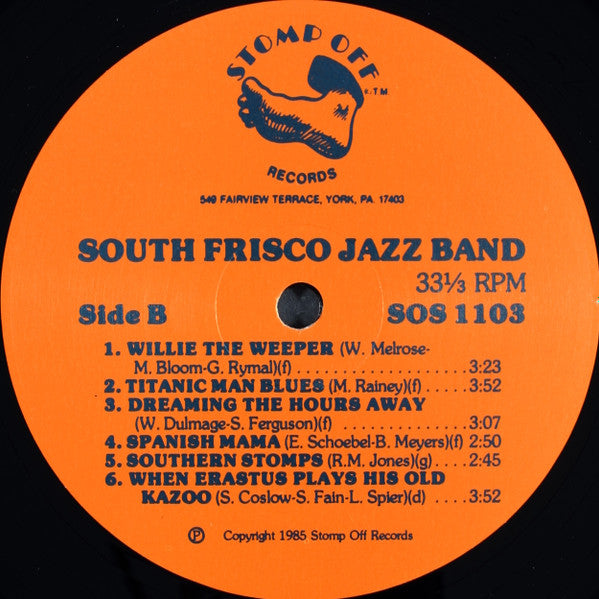 South Frisco Jazz Band, Bob Helm - Jones Law Blues