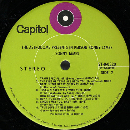 The Astrodome Presents In Person Sonny James - secondary