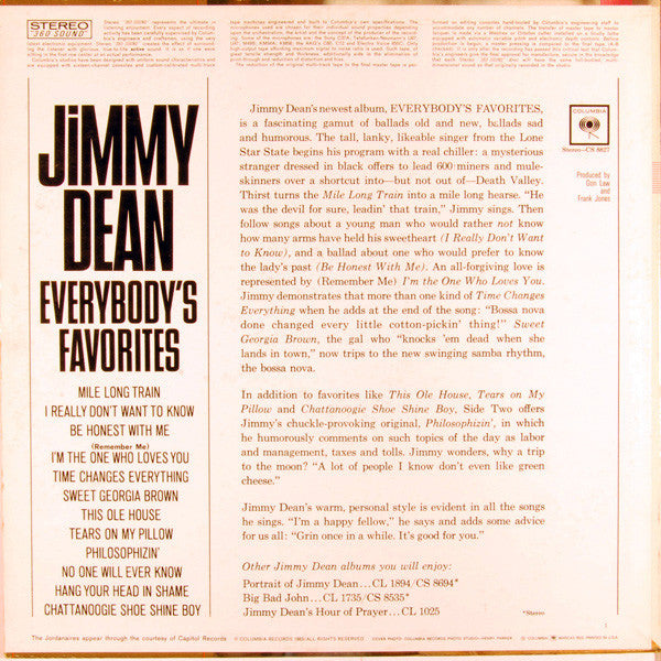 Jimmy Dean - Everybody's Favorite