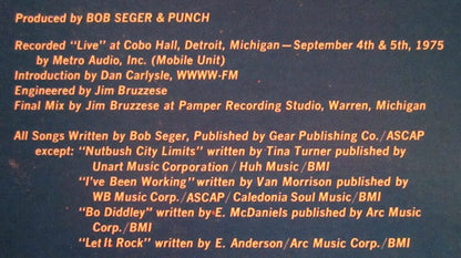 Bob Seger And The Silver Bullet Band - Live Bullet