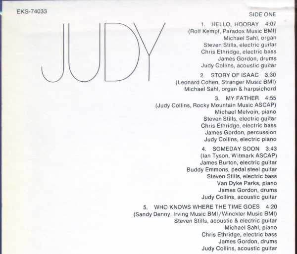 Who Knows Where The Time Goes - secondary