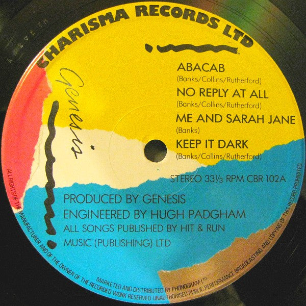 Abacab - secondary