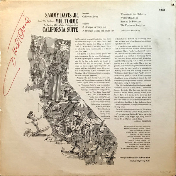 Sings Mel Torme's California Suite - secondary