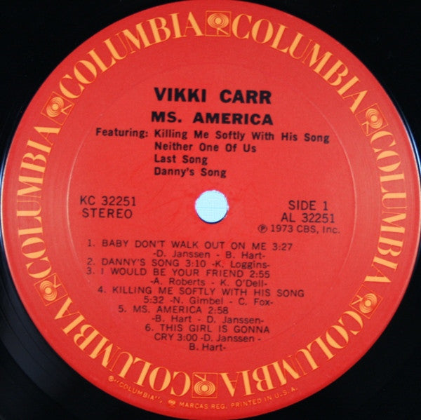 Vikki Carr - Ms. America