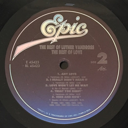 The Best Of Luther Vandross - The Best Of Love - secondary