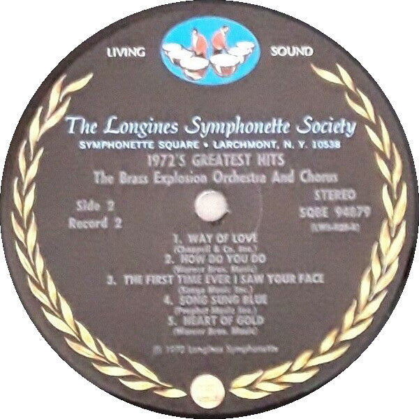 The Brass Explosion Orchestra And Chorus, The Longines Symphonette - Nineteen Seventy Two's Greatests Hits