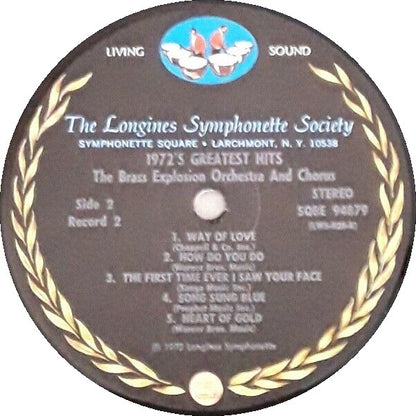 The Brass Explosion Orchestra And Chorus, The Longines Symphonette - Nineteen Seventy Two's Greatests Hits