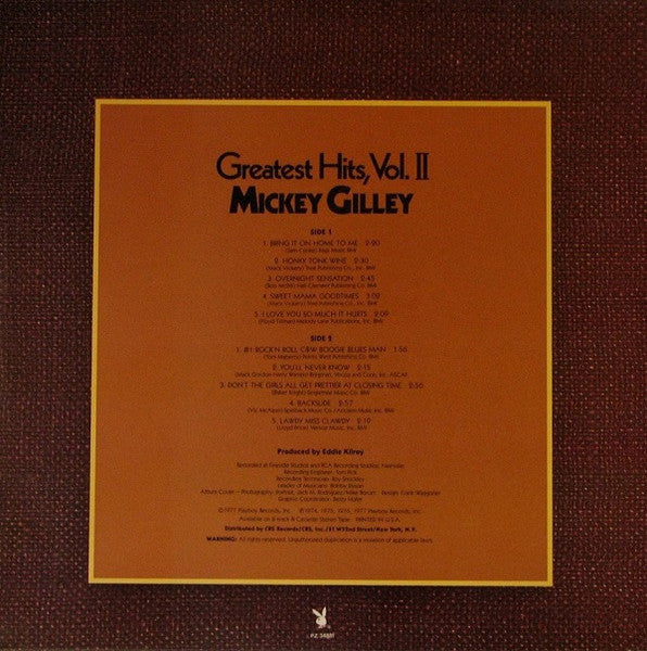 Greatest Hits, Vol. II - secondary