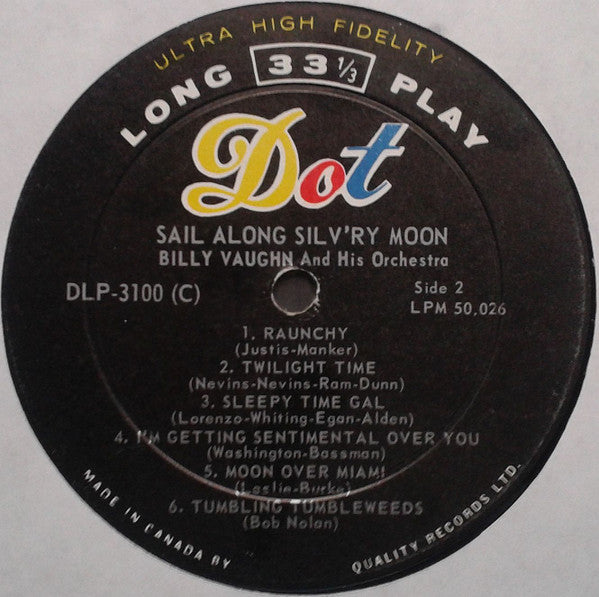 Billy Vaughn - Sail Along Silv'ry Moon