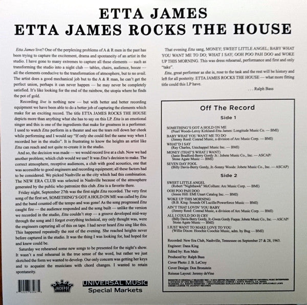 Etta James Rocks The House - secondary