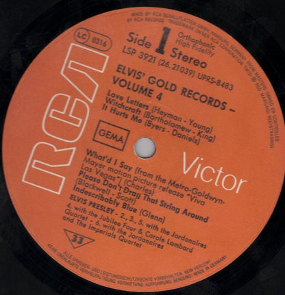 Elvis Presley - Elvis' Gold Records - Volume 4