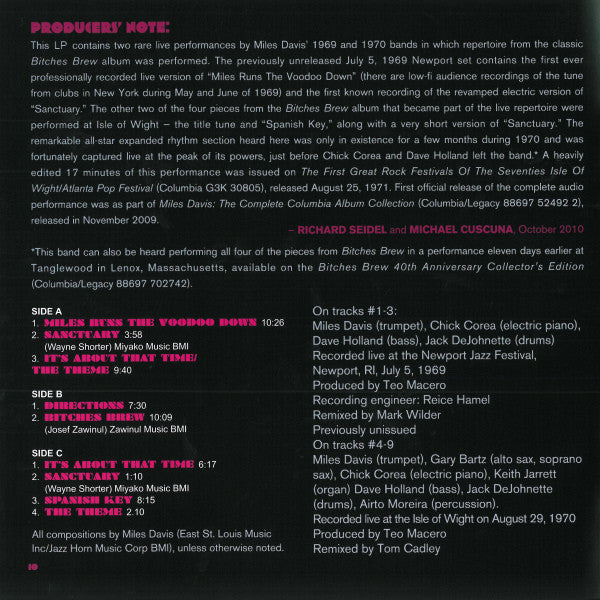 Bitches Brew Live - secondary