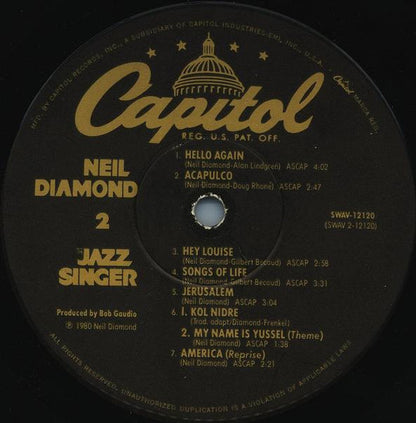The Jazz Singer (Original Songs From The Motion Picture) - secondary