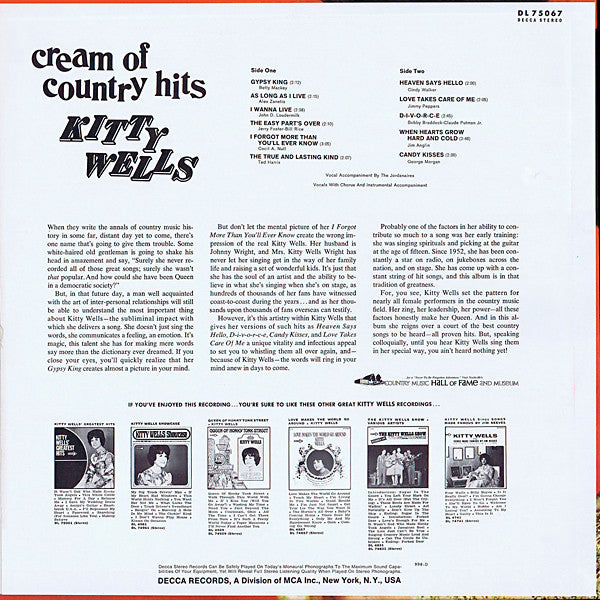 Kitty Wells - Cream Of Country Hits