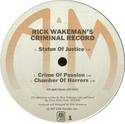 Rick Wakeman's Criminal Record - secondary