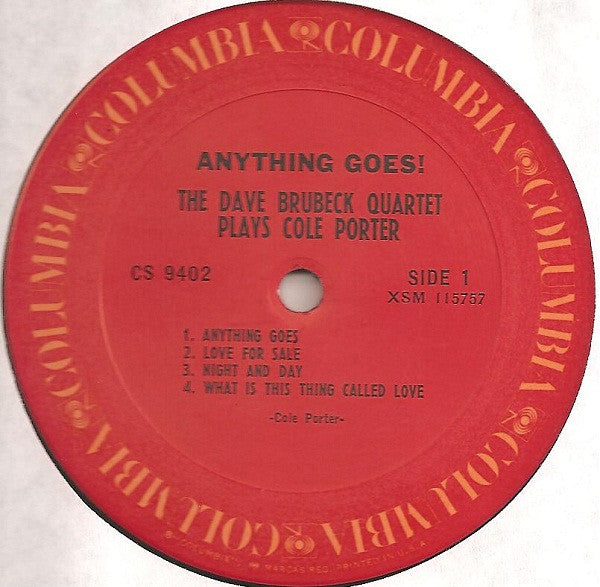 Anything Goes! The Dave Brubeck Quartet Plays Cole Porter - secondary