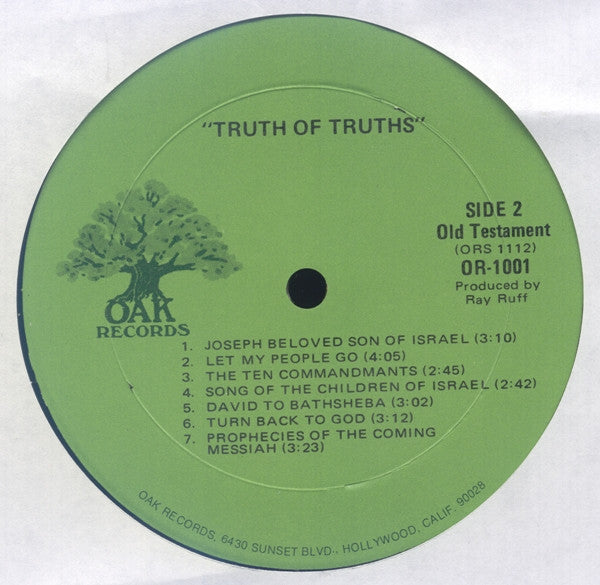 Truth Of Truths - secondary