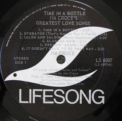 Jim Croce - Time In A Bottle - Jim Croce's Greatest Love Songs