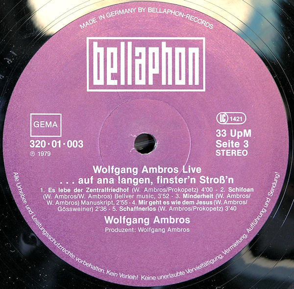 Live (...Auf Ana Langen, Finster'n Stroß'n) - secondary