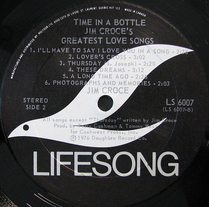 Jim Croce - Time In A Bottle - Jim Croce's Greatest Love Songs