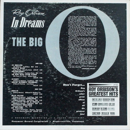 Roy Orbison - In Dreams