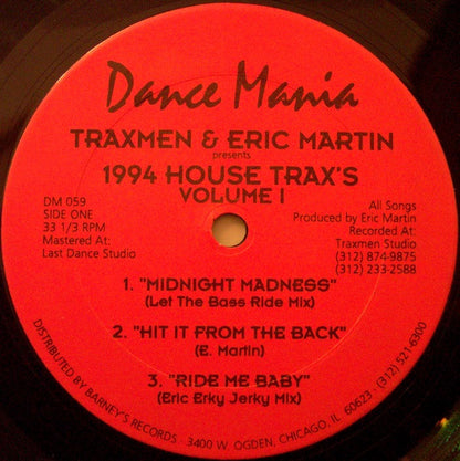 1994 House Trax's Volume I - primary
