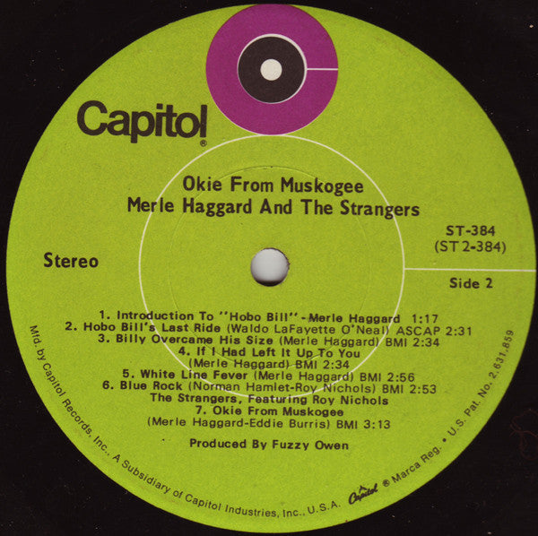 Okie From Muskogee (Recorded "Live" In Muskogee, Oklahoma) - secondary