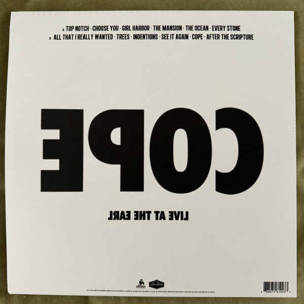 Cope - Live At The Earl - secondary