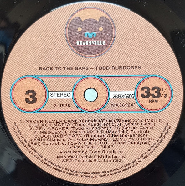 Back To The Bars - secondary