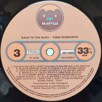 Back To The Bars - secondary