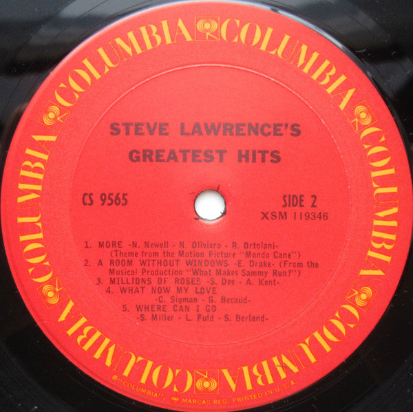 Steve Lawrence's Greatest Hits - secondary