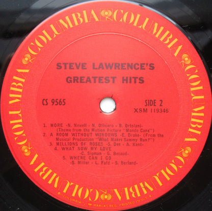 Steve Lawrence's Greatest Hits - secondary