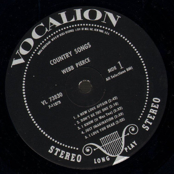 Webb Pierce - Country Songs