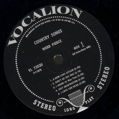 Webb Pierce - Country Songs