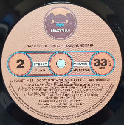 Back To The Bars - secondary