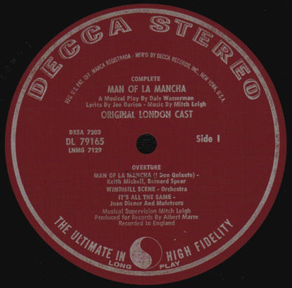 Man Of La Mancha (The London Original Cast) - secondary