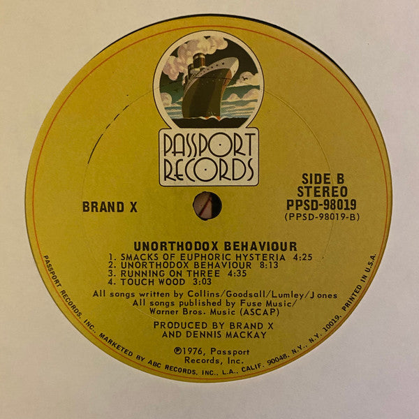 Unorthodox Behaviour - secondary