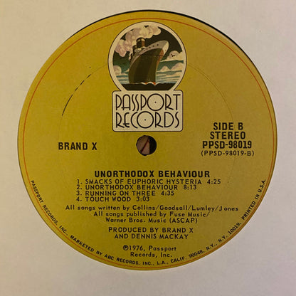 Unorthodox Behaviour - secondary