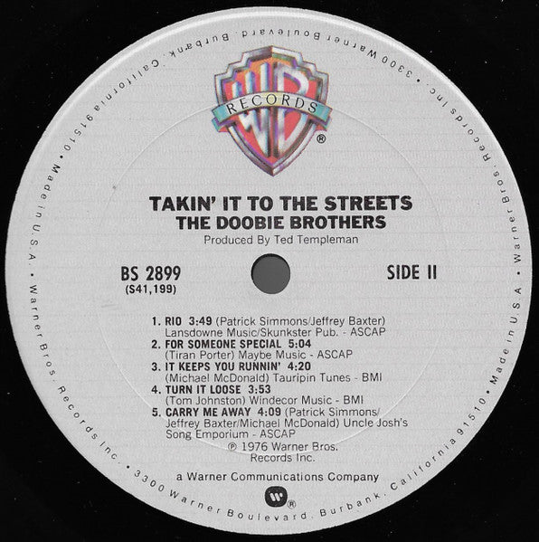 Takin' It To The Streets - secondary