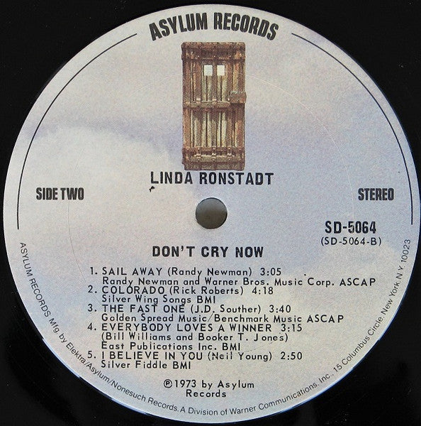 Don't Cry Now - secondary