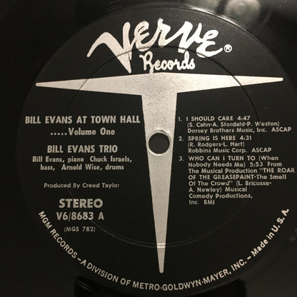 Bill Evans At Town Hall (Volume One) - secondary