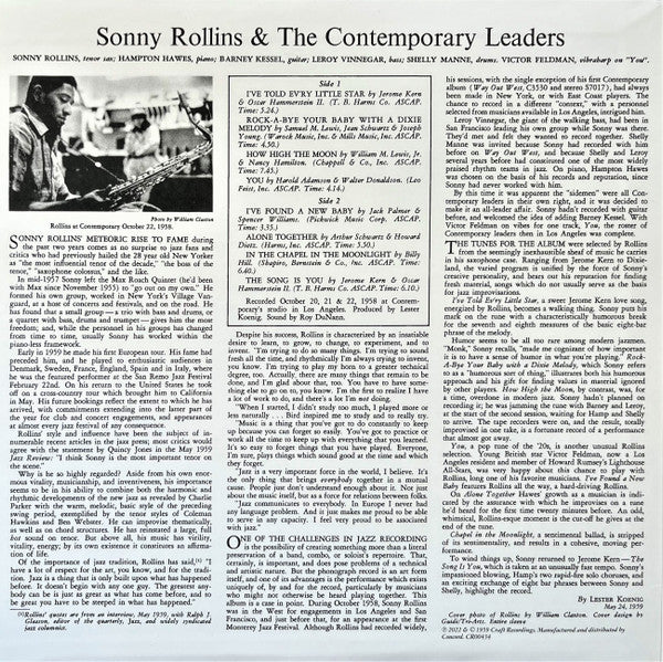 Go West! The Contemporary Records Albums - secondary